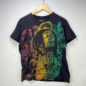 Bob Marley Vintage Y2K Sun Faded T Shirt Large